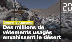 Chili : Des millions de vêtements  usagés envahissent  le désert d'Atacama