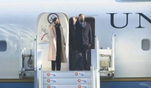 La vice-présidente américaine Kamala Harris atterrit à Paris