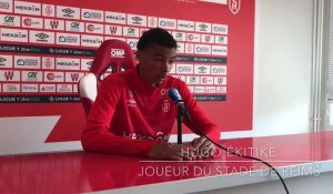 Oscar Garcia et Hugo Ekitike (Stade de Reims) évoquent le match contre Bordeaux
