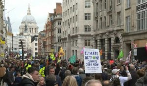 Des militants pour le climat perturbent un défilé à Londres