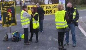 A Montpellier, des "gilets jaunes" fêtent leur trois ans