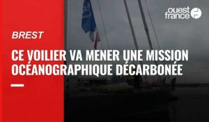 VIDÉO. Parti de Brest, ce voilier va mener une mission océanographique décarbonée 