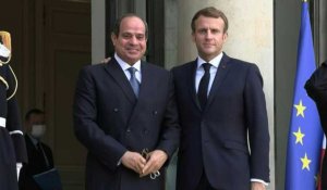Emmanuel Macron reçoit le président égyptien Al-Sissi à l'Élysée