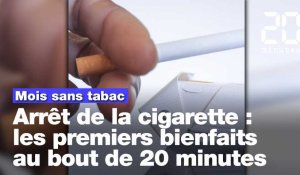 Mois sans tabac: Les premiers bienfaits apparaissent au bout de 20 minutes