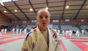Margaux Pinot, championne olympique de judo en visite à Cambrai