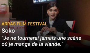 Soko à l'Arras Film Festival: "je ne tournerai jamais une scène où je mange de la viande"