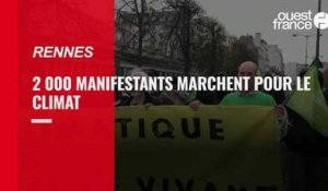VIDÉO. Pour le climat, 2 000 personnes marchent à Rennes