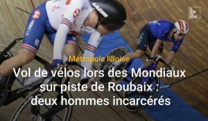 Vol de vélos lors des Mondiaux sur piste de Roubaix: deux hommes incarcérés