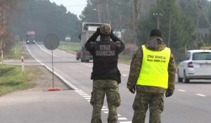 Pologne : la police contrôle les véhicules aux abords de la frontière avec le Bélarus
