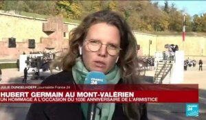 Hubert Germain au Mont-Valérien : une cérémonie dans la plus grande sobriété et en silence