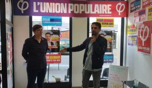 Audomarois : lancement de la campagne de Simon Roussel, candidat NUPES, dans son QG rue de Dunkerque à Saint-Omer