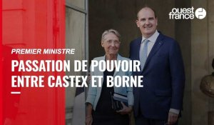 VIDÉO. La cérémonie de passation de pouvoir entre Jean Castex et Élisabeth Borne
