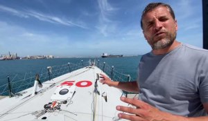 Visite du bateau le Demain c'est loin de Nicolas Rouger à Sète