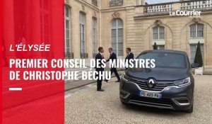 VIDÉO. Christophe Béchu, nouveau ministre délégué aux collectivités territoriales, a suivi son premier conseil des ministres