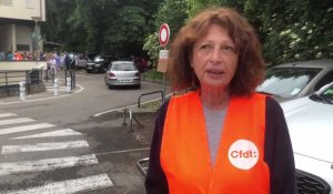 Le personnel de la clinique générale d'Annecy en greve ce mardi matin
