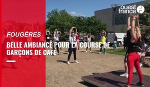 VIDÉO. Une belle ambiance pour la course de garçons de café à Fougères