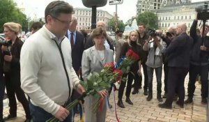 A Kiev, Catherine Colonna rend hommage aux soldats ukrainiens tués depuis 2014