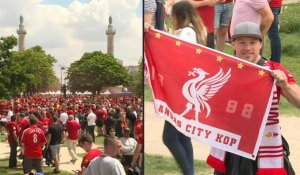 Des supporters de Liverpool animent les rues de Paris avant la finale de la Ligue des champions