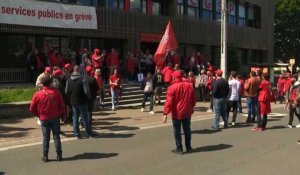 Défense des services publics : grève générale en Belgique