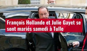 VIDÉO. François Hollande et Julie Gayet se sont mariés samedi à Tulle