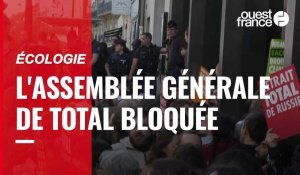 VIDÉO. L'assemblée générale de TotalÉnergies bloquée par des militants écologistes