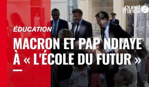 VIDÉO. Éducation : Macron et Pap Ndiaye dans une « école du futur » à Marseille