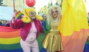Défilé annuel de la "Gay Pride" dans le centre ville de Jérusalem