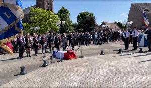 Noeux-les-Mines : les funérailles de Marcel Houdart, ancien résistant et déporté du train de Loos