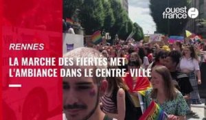 VIDÉO. La Marche des fiertés met l'ambiance dans les rues de Rennes