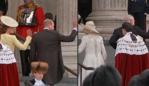 Jubilé de la reine Elizabeth : Charles, William, Kate et Camilla arrivent à la cathédrale St Paul