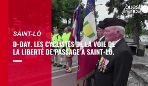 D-Day : les cyclistes de la Voie de la Liberté de passage à Saint-Lô