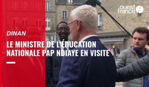 VIDÉO. Le ministre de l’Éducation nationale, Pap Ndiaye, à Dinan pour soutenir le député sortant