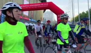 Lille - Hardelot: départ de la randonnée cycliste