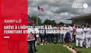 VIDÉO. Une grève à l'hôpital Mémorial de Saint-Lô face à la fermeture prochaine d'un service gériatrique