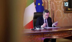 Italie: Draghi démissionne mais le président le rattrape par la manche