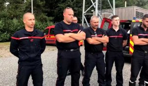 Retour des pompiers du Nord partis en renfort pour affronter les feux de forêt en Gironde