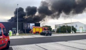 Un incendie est en cours sur la zone d’activités du Bon Air à Wimereux
