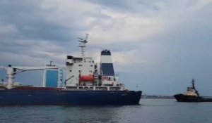 La première cargaison de céréales ukrainiennes quitte le port d'Odessa