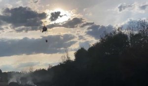 Important feu de broussailles à Tellin (25.08.22)