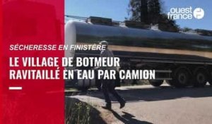 VIDÉO. Sécheresse en Finistère : le village de Botmeur ravitaillé en eau par camion