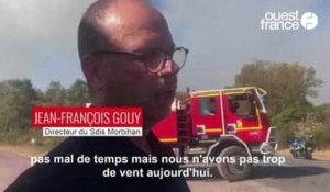 VIDÉO. Incendie à Brocéliande : le point avec le chef des pompiers