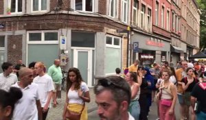 Tir aux campes, début des festivités en Outremeuse à Liège