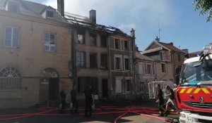 Une habitation prend feu place de la mairie à Haraucourt