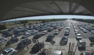 Week-end du 15 août : trafic dense au péage de Buchelay