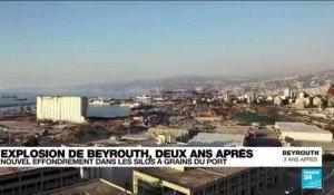 Beyrouth: deux ans après, nouvel effondrement dans les silos à grains du port