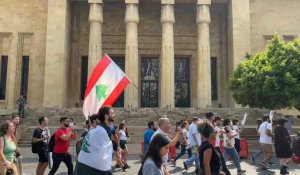Manifestation et marche commémorative, deux ans après l'explosion au port de Beyrouth