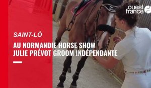 VIDÉO. Au Normandie Horse show de Saint-Lô, Lucie Prévot est groom free lance