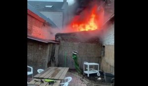 Un feu de maison à Iwuy, trois personnes sauvées