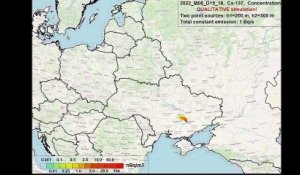 Où pourrait passer le nuage nucléaire en cas d'accident à la centrale de Zaporijjia?