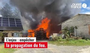 VIDÉO. Un incendie détruit une cidrerie à Sartilly-Baie-Bocage